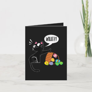 WHAT ! Easter Cat Holiday Card