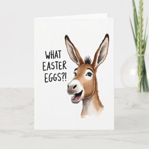 What Easter Eggs Animal Art Card