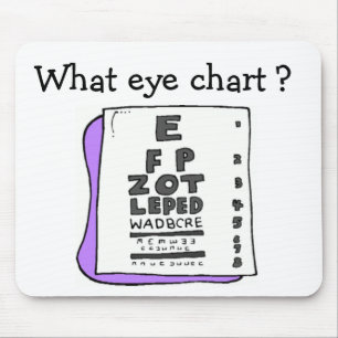 WHAT EYE CHART? MOUSE PAD