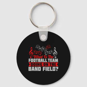 What Football Team On Marching Band Field Funny Gi Key Ring
