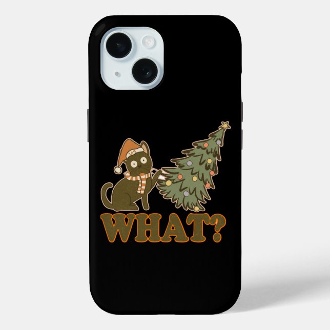 WHAT?  funny christmas          Case-Mate iPhone Case (Back)