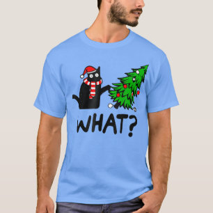What Funny Christmas Cat Lover Gifts Xmas T-Shirt