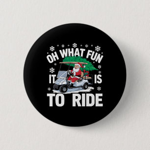 What Funny It Is To Drive Christmas Santa Driving 6 Cm Round Badge