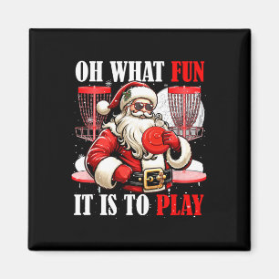 What Funny It Is To Play Christmas Santa Playing D Magnet