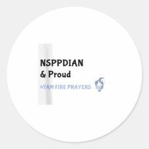 What God Cannot Do Does Not Exist Nsppd Prayer Classic Round Sticker