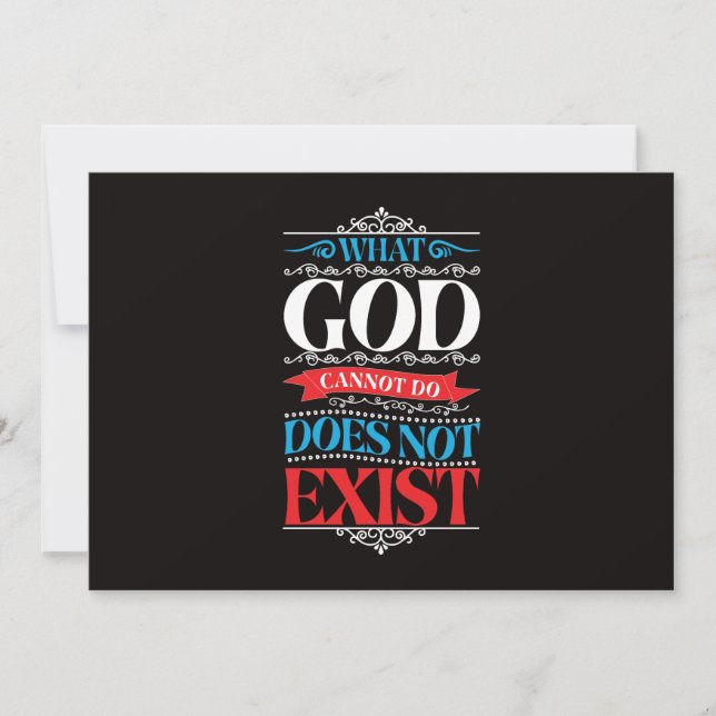 What God Cannot Do Does Not Exist  Save The Date (Front)