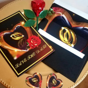 What God Has Put Together (Black and Gold) Wedding Envelope