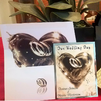 What God has Put Together Wedding (Silver) Foil Invitation Postcard