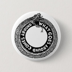 What goes around 6 cm round badge