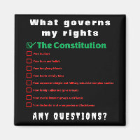 What governs my rights - The Constitution