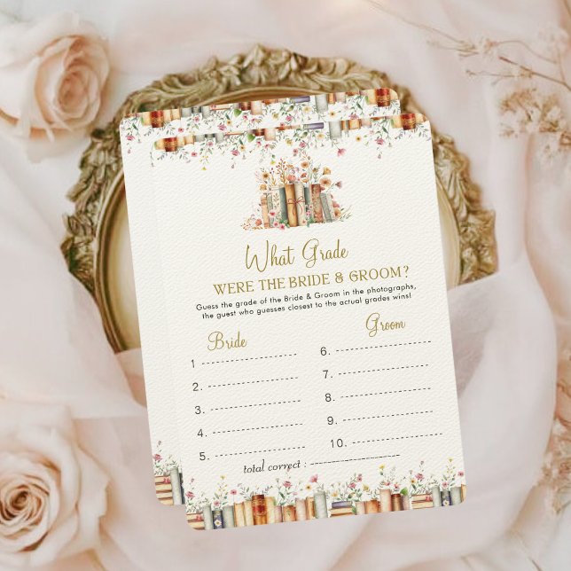 What Grade Were They Book Themed Bridal Shower  (Creator Uploaded)