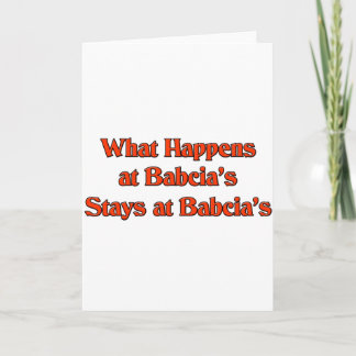 What Happens at Babcia's Stays at Babcia's Holiday Card