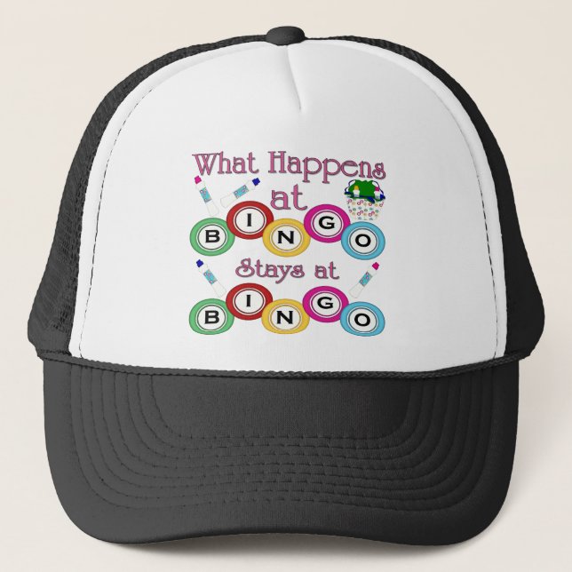 What Happens at Bingo Trucker Hat (Front)