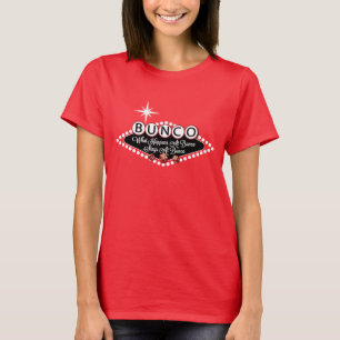 What Happens At Bunco Dice Neon Light T-Shirt