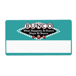 What Happens At Bunco Name Tags Blue