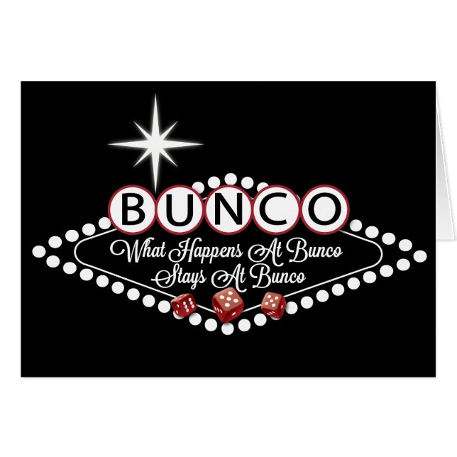 What Happens At Bunco Stays At Bunco Fun (Front Horizontal)