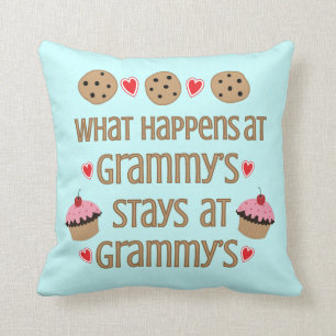What happens at Grammy's Decorative Throw Pillow