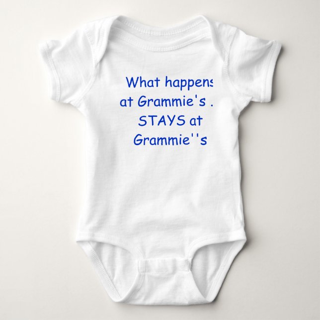 What happens at Grammy's .. STAYS at Grammy's Baby Bodysuit (Front)