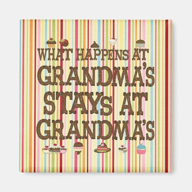What happens at Grandmas Magnet (Front)