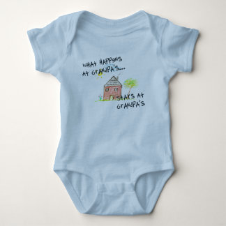 What Happens At Grandpa's Sleeper Baby Bodysuit