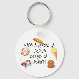 What Happens at Nona's STAYS at Nona's! Key Ring