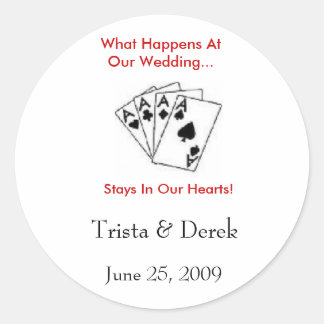 What Happens At Our Wedding...  Sticker