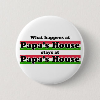 What Happens At Papas House 6 Cm Round Badge