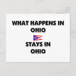 What Happens In OHIO Stays There Postcard