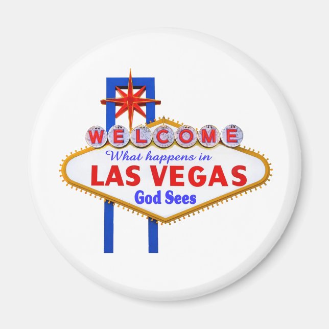 What Happens In Vegas magnet (Front)