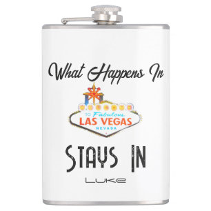 What Happens in Vegas Stays in Vegas☕   Custom Hip Flask