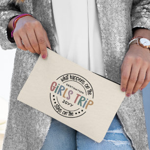 What happens on Girls Trip Custom Girls Weekend Accessory Pouch