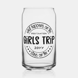 What happens on Girls Trip Custom Girls Weekend Can Glass