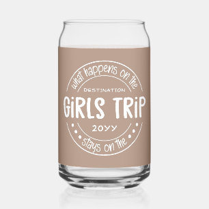 What happens on Girls Trip Custom Girls Weekend Can Glass