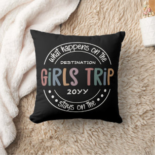 What happens on Girls Trip Custom Girls Weekend Cushion