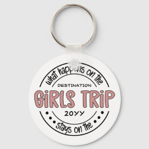 What happens on Girls Trip Custom Girls Weekend Key Ring