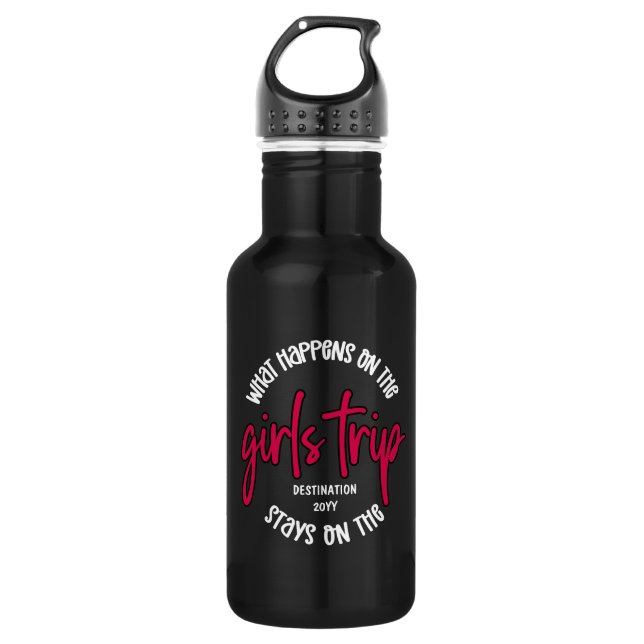 What happens on the Girls Trip Funny 532 Ml Water Bottle (Front)