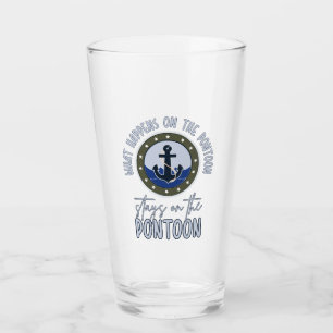 What Happens on the pontoon stays on the pontoon Glass