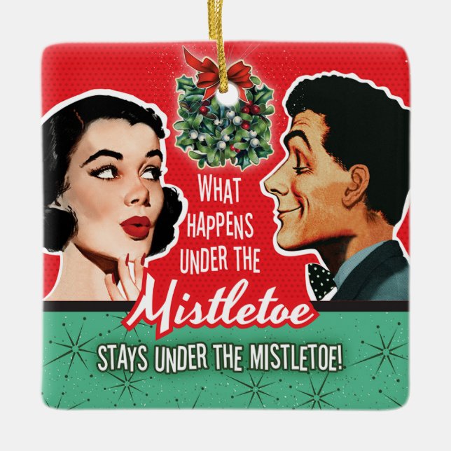 What Happens Under The Mistletoe Ornament (Front)