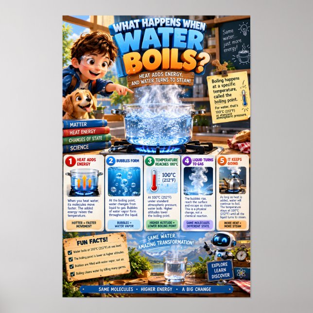 What Happens When Water Boils Poster (Front)