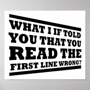 What I If Told You Funny Poster