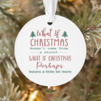What If Christmas - Grinch Quote Round Christmas