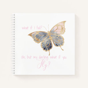 What if I Fall Inspirational Notebook