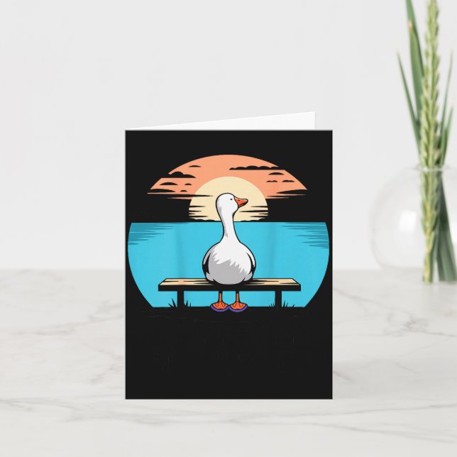 What If Im Not Silly Enough Goose Funny Silly Goos Card (Front)
