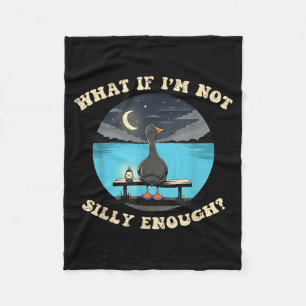 What if not silly enough - funny saying for men fleece blanket