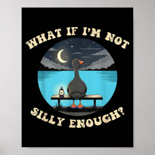 What if not silly enough - funny saying for men poster