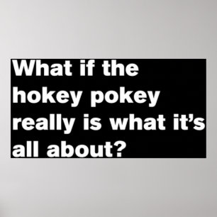 what if the hokey pokey really is what its all a poster