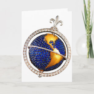 What in the World? Globe Costume Jewellery AddText Card