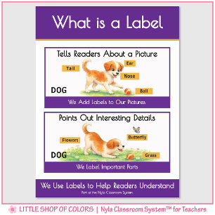 What is a Label Classroom Anchor Chart