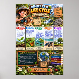 What Is a Life Cycle Infographic Poster
