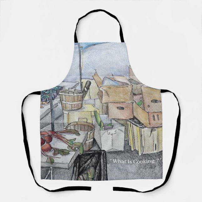 " What is cooking? Apron (Front)